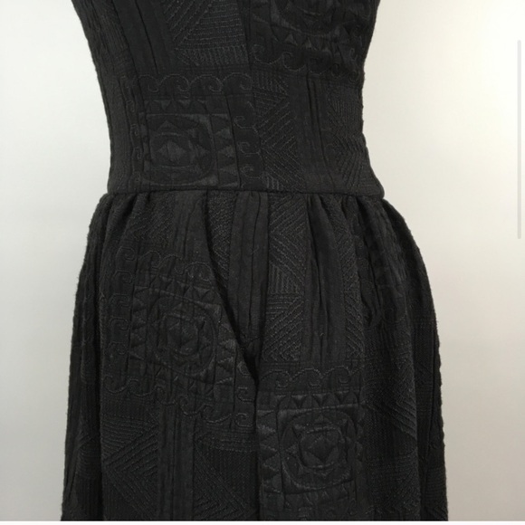 Zara Quilted Sleeveless Dress Black SZ M - Picture 3 of 6